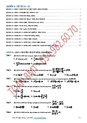 Bộ đề thi học kỳ 2 môn Toán Khối 10 - Hồ Ngọc Hưng